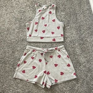 Colsie Target Grey Set with Hearts Size Medium